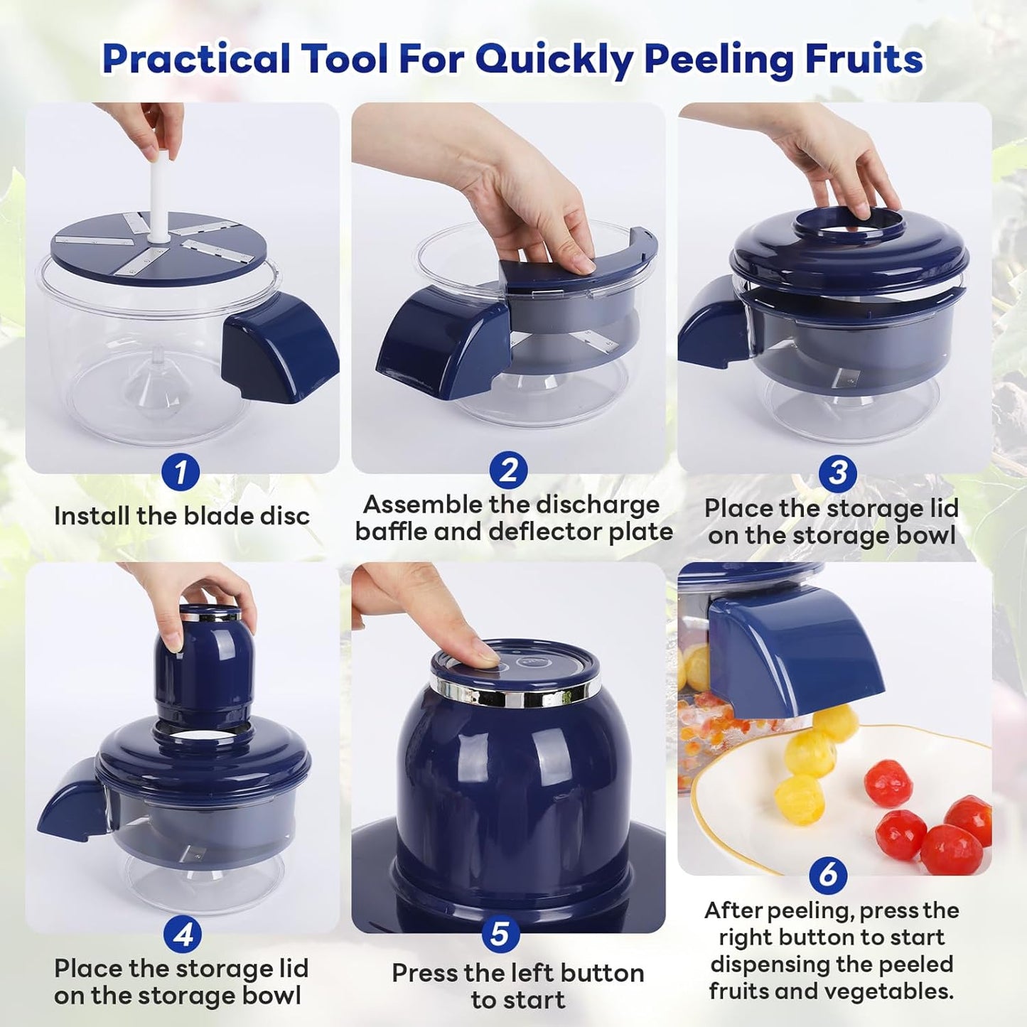 Automatic Fruit and Vegetable Peeler